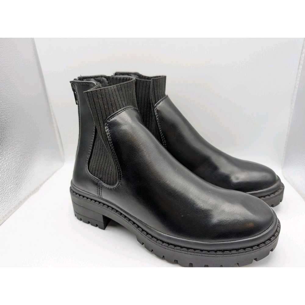 Steve Madden‎ Girls Teen Heeled Ankle Boot Size 4M Hadlee Black